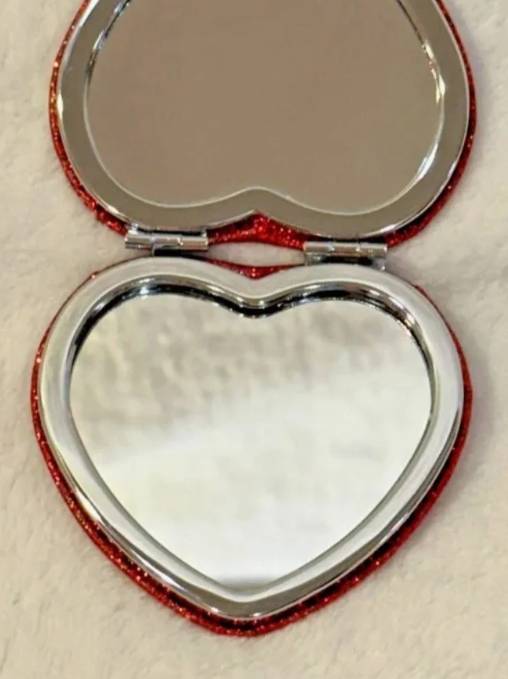 Coach Red Glitter Heart Phone Case with 'love' Script
